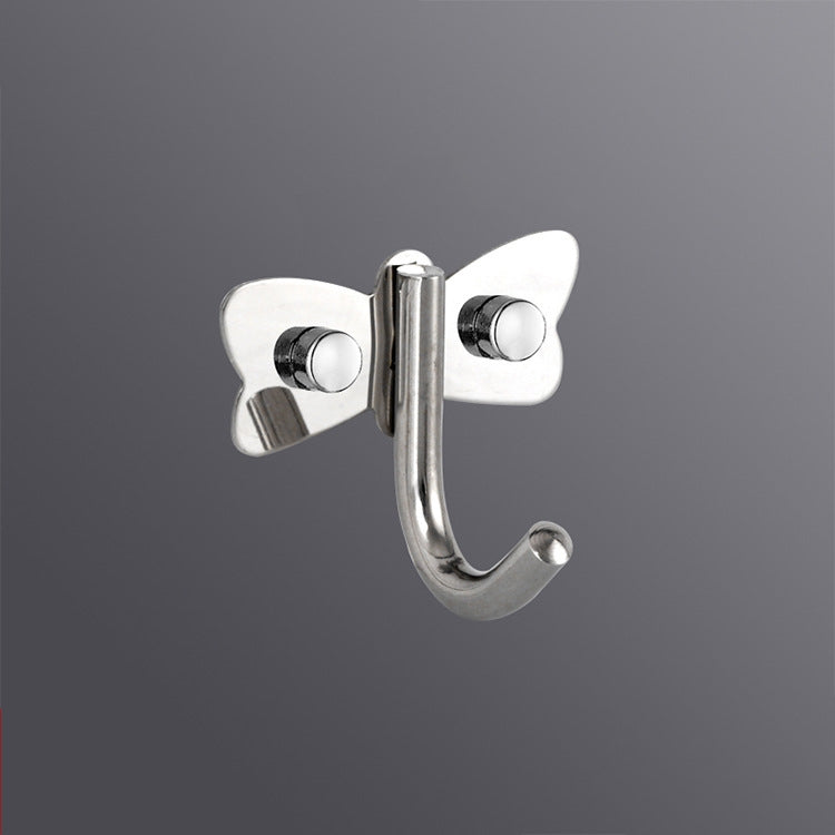 304 Stainless Steel No Punching Door Rear Coat Hook, 3 Hooks, 4 Hooks, 5 Hooks, 6 Hooks, 7 Hooks, 8 Hooks, 201 Butterfly Hook