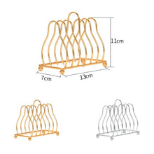 Load image into Gallery viewer, 2 PCS Home Kitchen Small Bowls Dish Storage Drain Rack, Gold, Silver