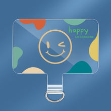Load image into Gallery viewer, Universal Phone Lanyard Gasket Back Stick TPU Connecting Piece, Smile, Colored Smiley Face, Happy, Rainbow, Deer, Adorable Tiger