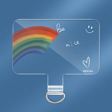 Load image into Gallery viewer, Universal Phone Lanyard Gasket Back Stick TPU Connecting Piece, Smile, Colored Smiley Face, Happy, Rainbow, Deer, Adorable Tiger