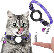 Load image into Gallery viewer, Pet Anti Lost Address Pendant Collar with Bell for AirTag 2nd Gen / AirTag 1st Gen, Green, Purple, Black, Pink, Orange, Blue