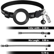 Load image into Gallery viewer, Pet Anti Lost Address Pendant Collar with Bell for AirTag 2nd Gen / AirTag 1st Gen, Green, Purple, Black, Pink, Orange, Blue