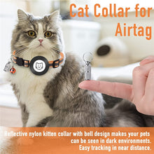 Load image into Gallery viewer, Pet Anti Lost Address Pendant Collar with Bell for AirTag 2nd Gen / AirTag 1st Gen, Green, Purple, Black, Pink, Orange, Blue