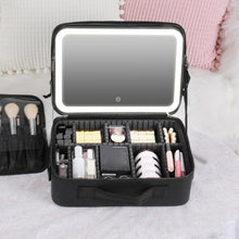 Load image into Gallery viewer, NICELAND TM1060 Large Capacity With Lamp Makeup Bag Portable, Small Pink, Small Black, Large Pink, Large Black