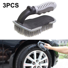 Load image into Gallery viewer, 3 PCS Car Tire Brush Carpet Foot Pad Brush, Style:, DM-08 Pointed Brush, DM-093 Large U-shaped Brush, DM-118 Double Twisted Wire Brush