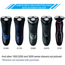 Load image into Gallery viewer, 3pcs SH30 Razor Blade + Mesh Cover for Philips S1000 S2000 S3000 S4000, 3pcs SH30