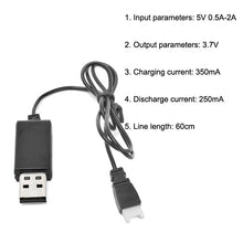 Load image into Gallery viewer, USB Charging Cable 3.7V 350mAh Air To Air Plug Without Protecting For Drone