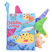 Load image into Gallery viewer, Tail Cloth Book Baby Enlightenment 3D Early Education Cloth Book