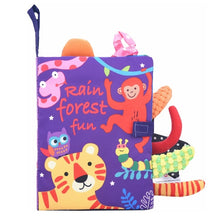 Load image into Gallery viewer, Tail Cloth Book Baby Enlightenment 3D Early Education Cloth Book