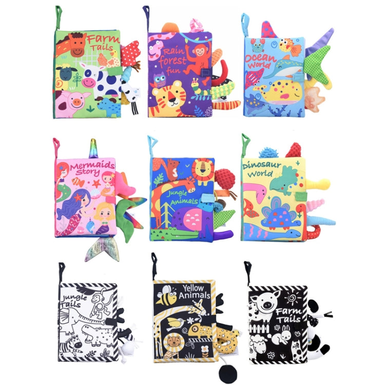 Tail Cloth Book Baby Enlightenment 3D Early Education Cloth Book