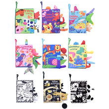 Load image into Gallery viewer, Tail Cloth Book Baby Enlightenment 3D Early Education Cloth Book