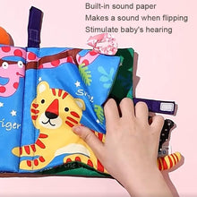 Load image into Gallery viewer, Tail Cloth Book Baby Enlightenment 3D Early Education Cloth Book