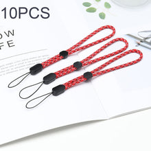 Load image into Gallery viewer, 10 PCS Adjustable Mobile Phone Lanyard Short Type Lanyard Wrist Anti-lost Lanyard, Jacquard Green, Jacquard Blue, Jacquard Red, Black
