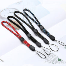 Load image into Gallery viewer, 10 PCS Adjustable Mobile Phone Lanyard Short Type Lanyard Wrist Anti-lost Lanyard, Jacquard Green, Jacquard Blue, Jacquard Red, Black