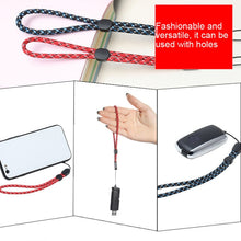 Load image into Gallery viewer, 10 PCS Adjustable Mobile Phone Lanyard Short Type Lanyard Wrist Anti-lost Lanyard, Jacquard Green, Jacquard Blue, Jacquard Red, Black