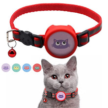 Load image into Gallery viewer, Pet Reflective Collar with Bell for AirTag 2nd Gen / AirTag 1st Gen, Red, Purple, Black, Pink