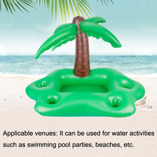 Load image into Gallery viewer, PVC Ice Bar Ice Tray Thickened Floating Bed Water Inflatable Floating Row, Coconut Tree