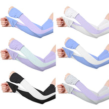 Load image into Gallery viewer, 1 Pair Summer Sun Protection Extended Ice Sleeves UV Protection Arm Sleeves