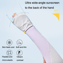 Load image into Gallery viewer, 1 Pair Summer Sun Protection Extended Ice Sleeves UV Protection Arm Sleeves