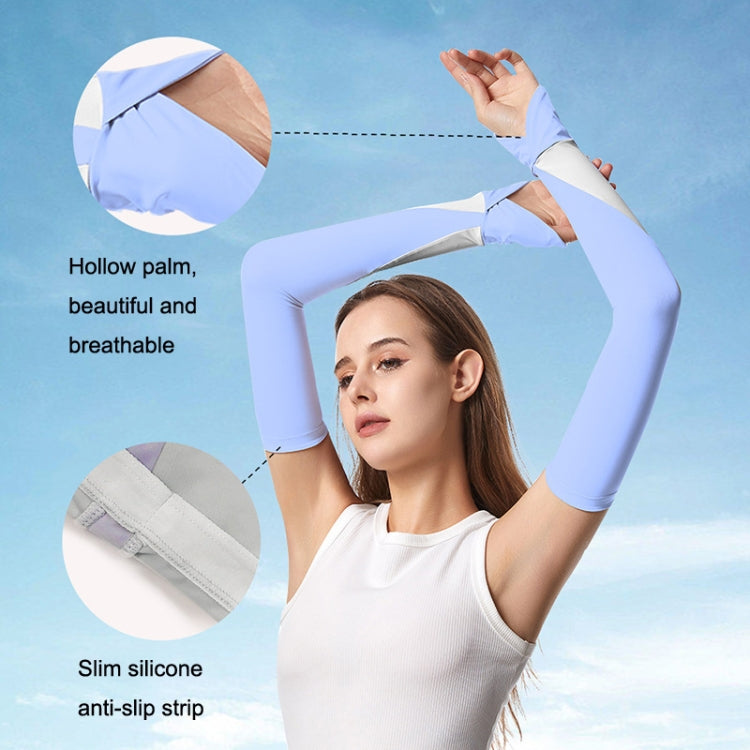 1 Pair Summer Sun Protection Extended Ice Sleeves UV Protection Arm Sleeves