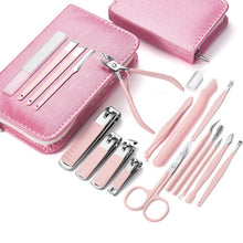 Load image into Gallery viewer, Stainless Steel Nail Clipper Set Beauty Eyebrow Trimmer, Color:, 7 PCS/Set (Pink), 12 PCS/Set (Pink), 18 PCS/Set (Pink), 7 PCS/Set (Gold), 10 PCS/Set (Gold), 18 PCS/Set (Gold), 26 PCS/Set Silver, 26 PCS/Set Rose Gold, 6 PCS/Set (Pink), 4 PCS/Set (Pink)