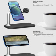 Load image into Gallery viewer, 3 In 1 Magnetic Wireless Charger For iPhone12/13/14/15/16&amp;iWatch&amp;AirPods, 3 In 1 Black