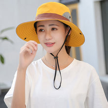 Load image into Gallery viewer, 9002 Summer Women Outdoor Sun Hats Fisherman Hat With Ponytail Hole