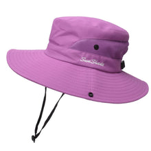 Load image into Gallery viewer, 9002 Summer Women Outdoor Sun Hats Fisherman Hat With Ponytail Hole