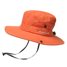 Load image into Gallery viewer, 9002 Summer Women Outdoor Sun Hats Fisherman Hat With Ponytail Hole