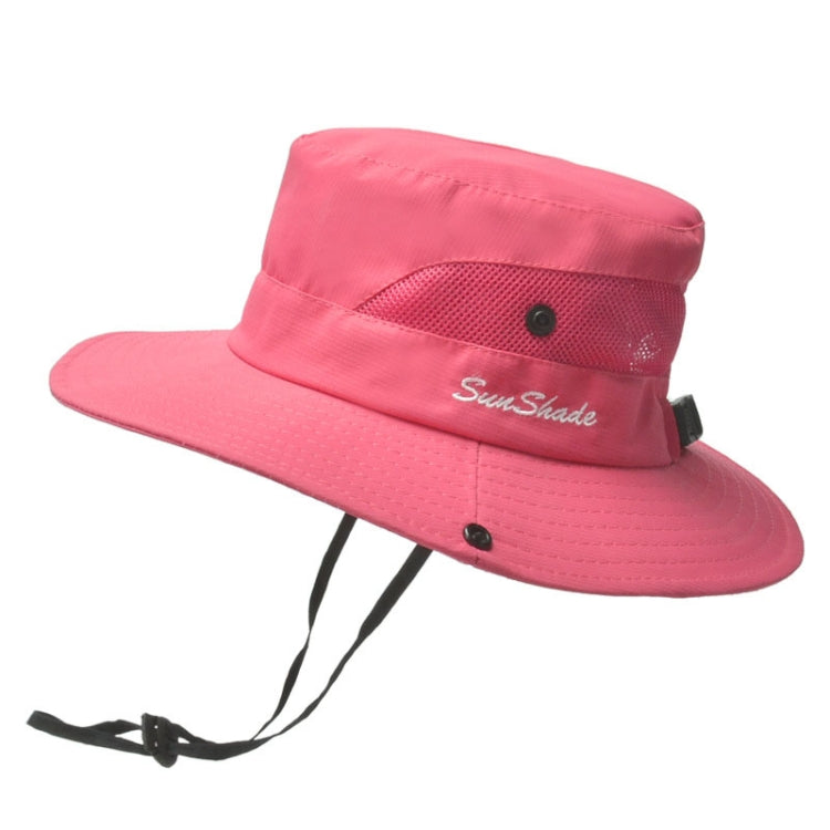 9002 Summer Women Outdoor Sun Hats Fisherman Hat With Ponytail Hole