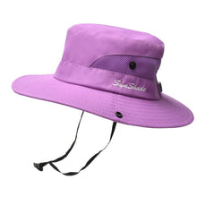 Load image into Gallery viewer, 9002 Summer Women Outdoor Sun Hats Fisherman Hat With Ponytail Hole