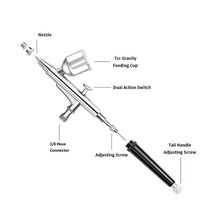 Load image into Gallery viewer, 130 Coloring Spray Paint Pen Inkjet Tattoo Pen Airbrush Pen, Black Tail 0.3mm Caliber, Black Tail 0.5mm Caliber, Silver Tail 0.3mm Caliber, Silver Tail 0.5mm Caliber, Silver Tail 0.2mm Caliber