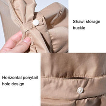 Load image into Gallery viewer, 8112 Ladies Sunshade Large Brim Ponytail Bucket Hat