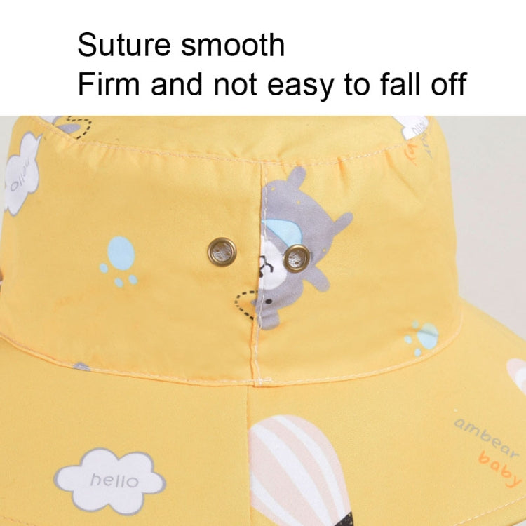 1015 Summer Children Sun Hat Outdoor Sun Protection Bucket Hat With Shawl