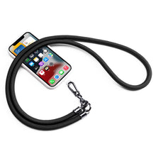 Load image into Gallery viewer, Mobile Phone Mountaineering Rope Lanyard  Can Be Hung Neck Or Crossbody, Black, Orange, Sky Blue, Red, Gem Blue, Violet, Brick Orange