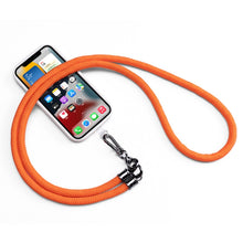 Load image into Gallery viewer, Mobile Phone Mountaineering Rope Lanyard  Can Be Hung Neck Or Crossbody, Black, Orange, Sky Blue, Red, Gem Blue, Violet, Brick Orange