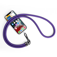 Load image into Gallery viewer, Mobile Phone Mountaineering Rope Lanyard  Can Be Hung Neck Or Crossbody, Black, Orange, Sky Blue, Red, Gem Blue, Violet, Brick Orange