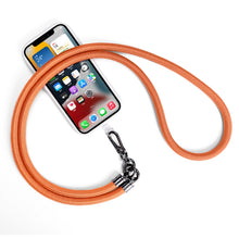 Load image into Gallery viewer, Mobile Phone Mountaineering Rope Lanyard  Can Be Hung Neck Or Crossbody, Black, Orange, Sky Blue, Red, Gem Blue, Violet, Brick Orange
