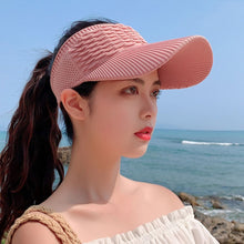 Load image into Gallery viewer, 8010 Lady Empty Top Outdoor Sports Peaked Cap Students Sun Hat, 8010 Black, 8010 White, 8010 Grey, 8010 Beige, 8010 Khaki, 8010 Pink