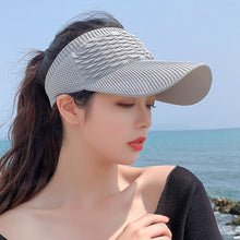 Load image into Gallery viewer, 8010 Lady Empty Top Outdoor Sports Peaked Cap Students Sun Hat, 8010 Black, 8010 White, 8010 Grey, 8010 Beige, 8010 Khaki, 8010 Pink