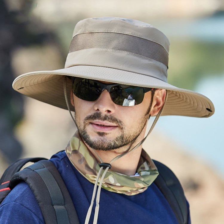 9090 Men Outdoor Fishing Climbing Mountain Large Brim Fisherman Hat, 9090 Army Green, 9090 Khaki, 9090 Black, 9090 Grey, 9090 Navy