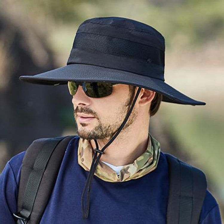 9090 Men Outdoor Fishing Climbing Mountain Large Brim Fisherman Hat, 9090 Army Green, 9090 Khaki, 9090 Black, 9090 Grey, 9090 Navy