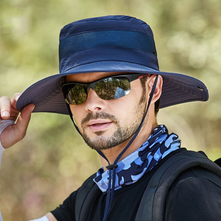 9090 Men Outdoor Fishing Climbing Mountain Large Brim Fisherman Hat, 9090 Army Green, 9090 Khaki, 9090 Black, 9090 Grey, 9090 Navy