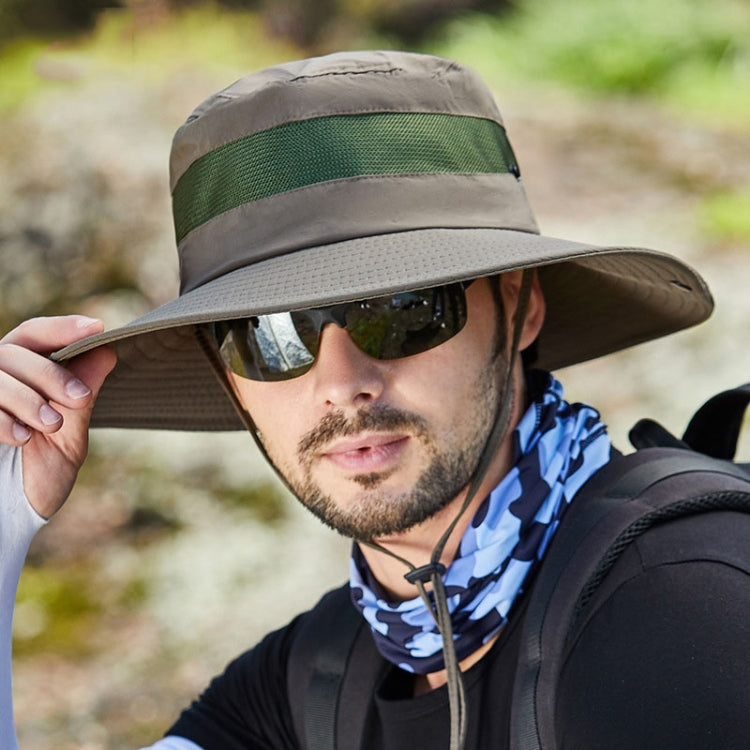 9090 Men Outdoor Fishing Climbing Mountain Large Brim Fisherman Hat, 9090 Army Green, 9090 Khaki, 9090 Black, 9090 Grey, 9090 Navy