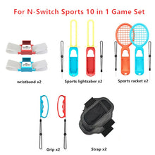 Load image into Gallery viewer, IPLAY HBS-447 10 In 1 Grip + Wrist Strap + Strap + Lightsaber + Racket Sports Set For Nintendo Switch, IPLAY 10 In 1