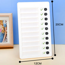 Load image into Gallery viewer, Wall Hanging Checklist Memo Boards Adjustable Checklist Board,Style: Blank Paper Card, My Chores, Without Logo, Blank Paper Card