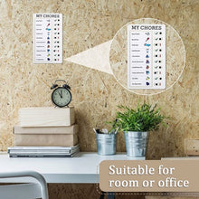 Load image into Gallery viewer, Wall Hanging Checklist Memo Boards Adjustable Checklist Board,Style: Blank Paper Card, My Chores, Without Logo, Blank Paper Card