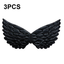 Load image into Gallery viewer, 3 PCS Children Prom Dress Up Wings Elf Colorful Wings Party Costume Props, 3 PCS Fantasy Rainbow, 3 PCS Fantasy White, 3 PCS Light Rainbow, 3 PCS Deep Rainbow, 3 PCS Gold, 3 PCS Black, 3 PCS Red, 3 PCS Silver, 3 PCS White, 3 PCS Deep Purple