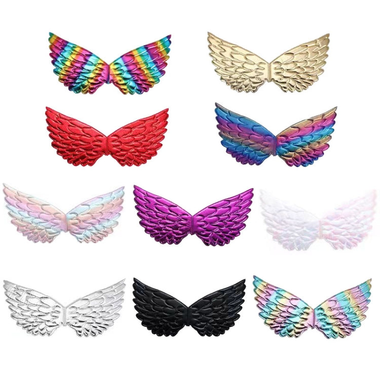 3 PCS Children Prom Dress Up Wings Elf Colorful Wings Party Costume Props, 3 PCS Fantasy Rainbow, 3 PCS Fantasy White, 3 PCS Light Rainbow, 3 PCS Deep Rainbow, 3 PCS Gold, 3 PCS Black, 3 PCS Red, 3 PCS Silver, 3 PCS White, 3 PCS Deep Purple
