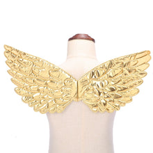 Load image into Gallery viewer, 3 PCS Children Prom Dress Up Wings Elf Colorful Wings Party Costume Props, 3 PCS Fantasy Rainbow, 3 PCS Fantasy White, 3 PCS Light Rainbow, 3 PCS Deep Rainbow, 3 PCS Gold, 3 PCS Black, 3 PCS Red, 3 PCS Silver, 3 PCS White, 3 PCS Deep Purple